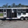 Used 2013 Exiss 6300 3 Horse Gooseneck